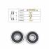 Sealed ball bearing for electric scooter 10x26x8mm 6000RS - Xmi