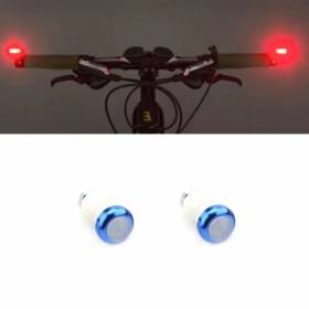 2pcs BLUE Color Turn Safety Lamp Red Light Two modes