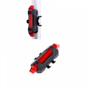 Warning rechargeble red flashlight for scooter USB