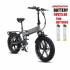 JINGHMA R7 Electric Bicycle Fat 800W 48V 12.8AH 20" 2xBattery -
