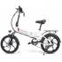 SAMEBIKE 20LVXD30 elektriline jalgratas valge 48V 10.4AH 350W -