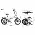 SAMEBIKE 20LVXD30 elektriline jalgratas must 48V 10.4AH 350W -