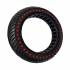 Honeycomb solid tire With red dots YZS 8.5x2" for Xiaomi