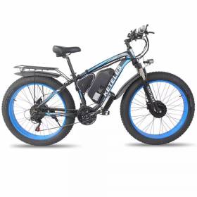 26" Электрический горный велосипед K800 Черный-Синий 2x1000W