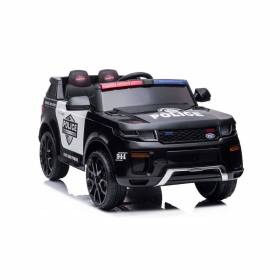 Children's electric car Azeno Police SUV 2x12V black - Xmi OÜ