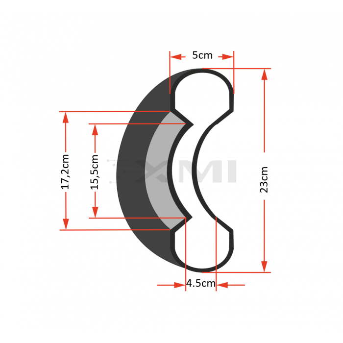 Outer tire 9x2" for E22/25 electric scooter