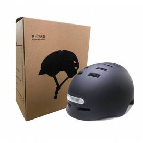 Helmet with tail light, L size, black - XMI.EE