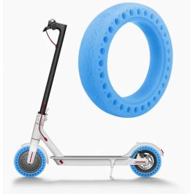 Honeycomb solid tire 60/70x6.5" Blue Fluorescent for Xiaomi electric scooter