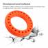 Honeycomb solid tire 9.5x2.125" Orange for Xiaomi electric